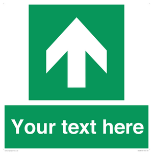 Safe condition Custom arrow up sign